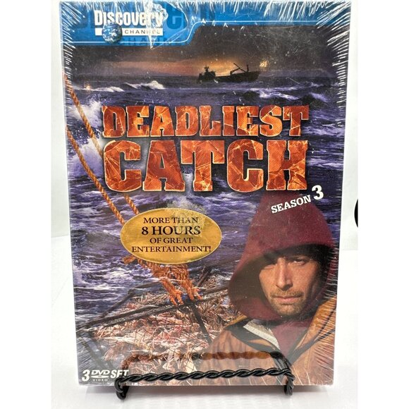 Deadliest Catch Season 3 DVD New Sealed Discovery Channel Captain Sig Hansen - Picture 1 of 2